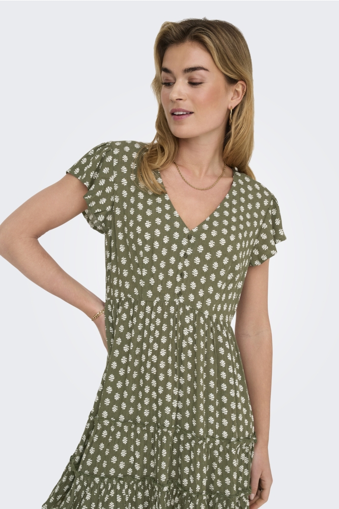 ONLCLAUDETTE LIFE SS MINI DRESS WVN 15320419 KALAMATA/NEJA GRAFIC